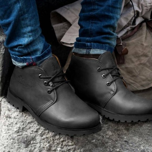 Panama Jack Black Waxy Waterproof Havana Joe Chukka Boots main image 5